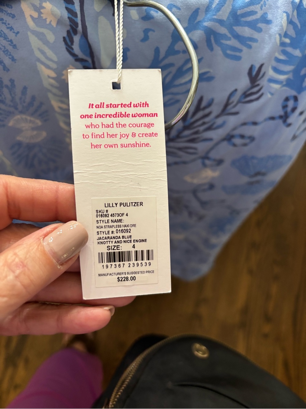 This Lilly Pulitzer Noa Strapless Maxi Dress.  Size 4 - Picture 9 of 9